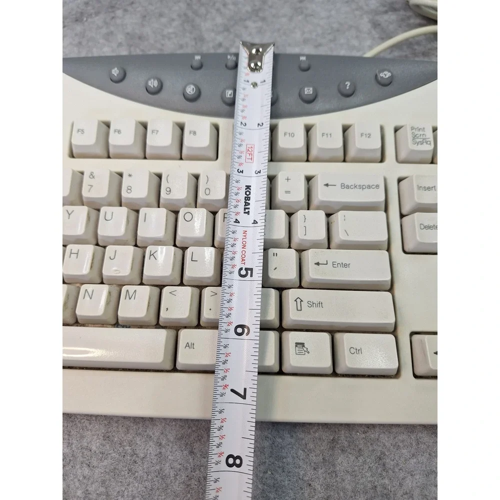 Gateway SK-9920 Wired Multimedia Keyboard PS/2 Beige Vintage Retro 7003197